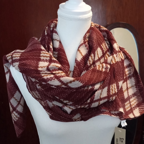 Nwt Red Scarf - Picture 2 of 7